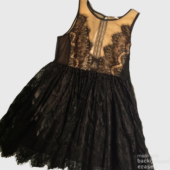 Lace black dress