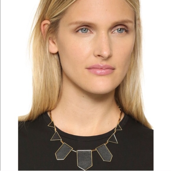 House of Harlow Station Leather Necklace
