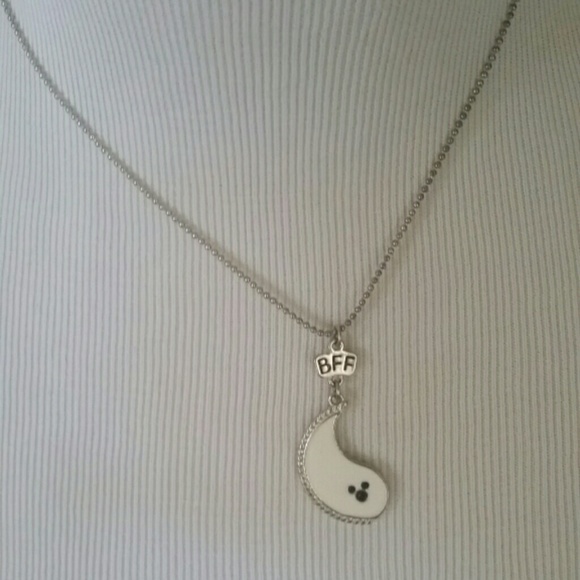 Half yin yang Disney necklace