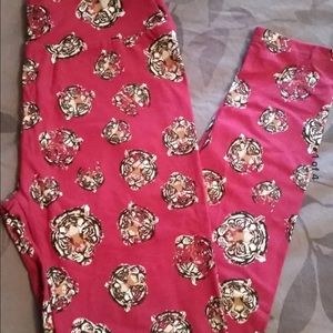 LuLaRoe Tiger Leggings OS