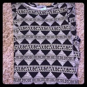 Black & white LS 'Leila' dress by Loveappella