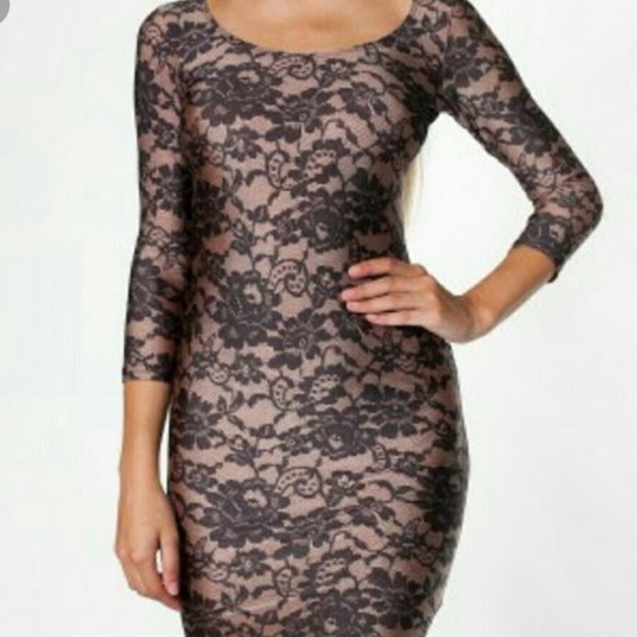 American Apparel Lace design Bodycon Dress