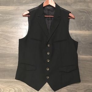 Men's Rag & Bone black Wool Vest.  Sz. 40