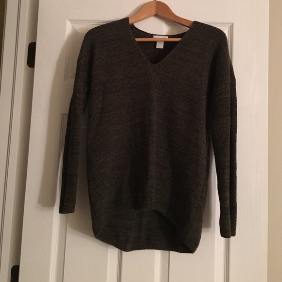 Cute green and black knit sweater