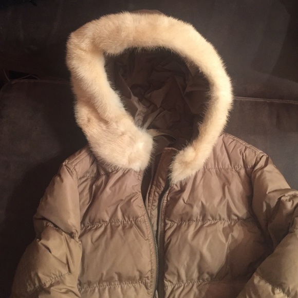 Prada Mink hood parka jacket size 42 - Picture 2 of 8