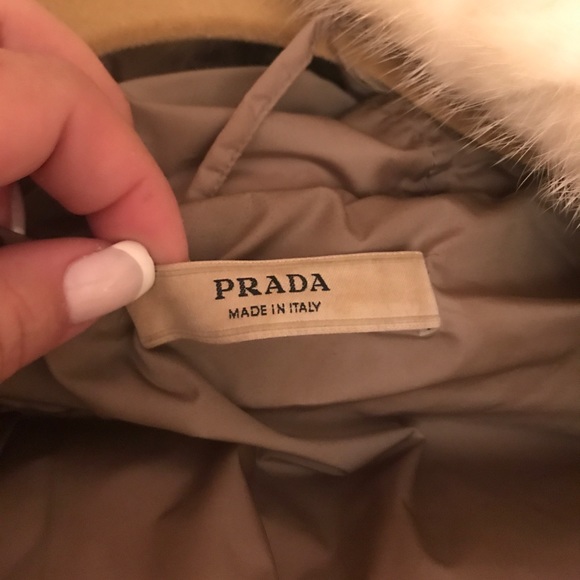 Prada Mink hood parka jacket size 42 - Picture 6 of 8