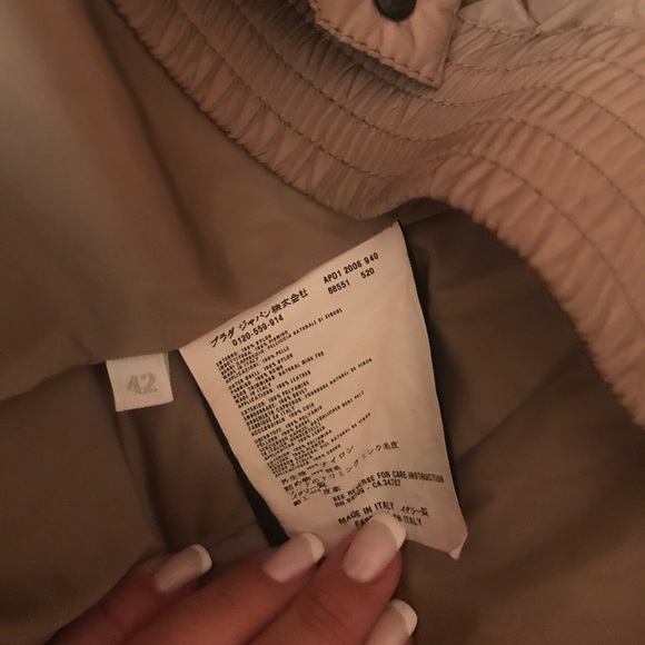 Prada Mink hood parka jacket size 42 - Picture 7 of 8