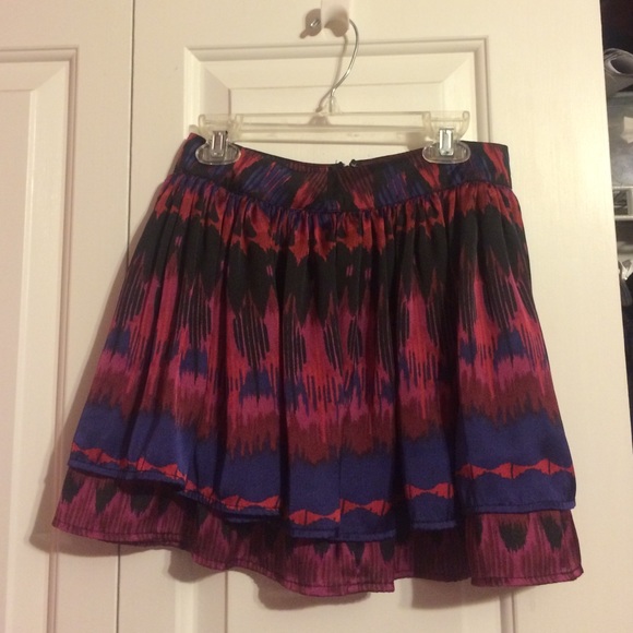 Forever 21 tie die silky skirt