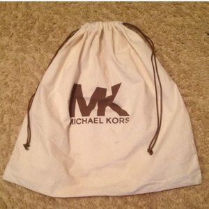 👜👛♥️ Michael Kors Tan Cotton Dustbag Sleeper 19x18 Extra Large!!!♥️♥️♥️