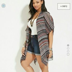 Tribal pattern kimono