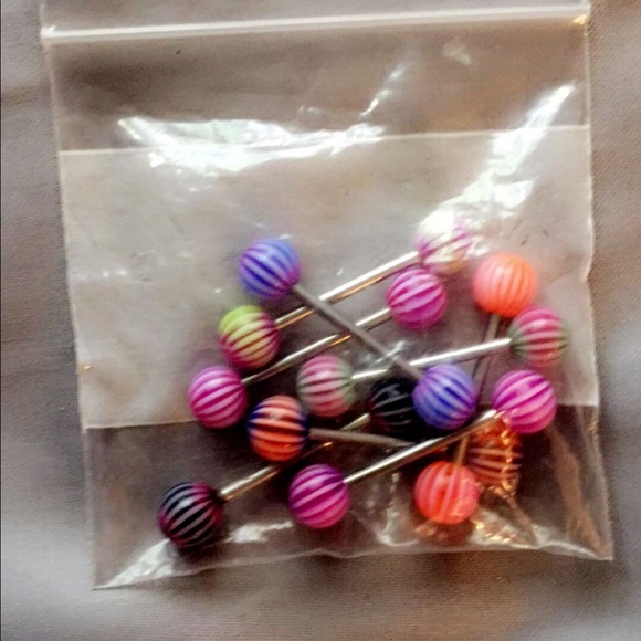 8 barbell rings brand new