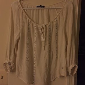 Cream blouse
