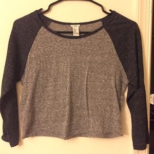 Forever 21 cropped baseball shirt