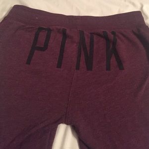 Maroon Rare VS PINK sweatpants. Worn twice.