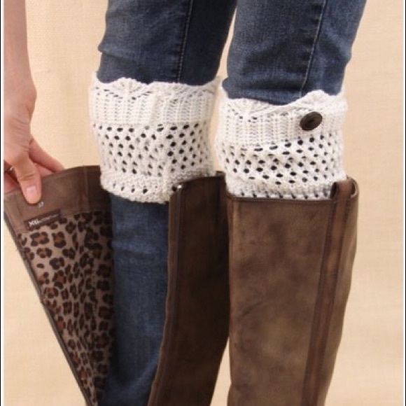 WINTER WHITE BOOT TOPPERS - Picture 2 of 5