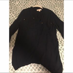 Michael Kors Navy Blouse