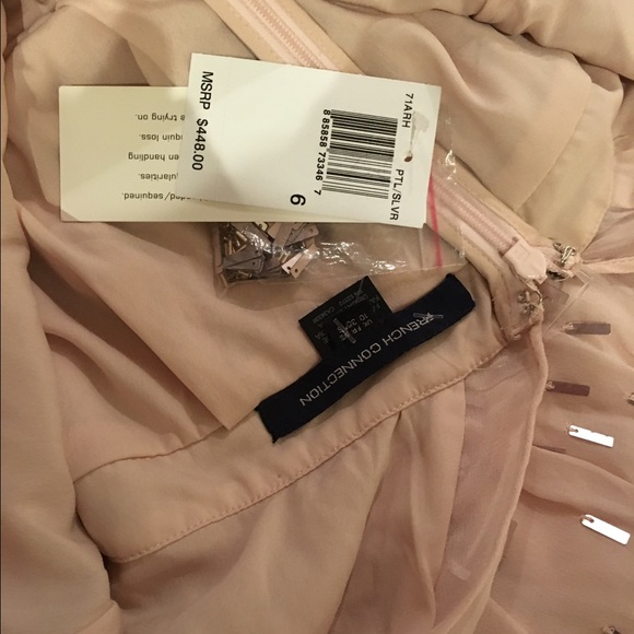 French Connection Pink Sequin Midi Dress - Picture 4 of 4