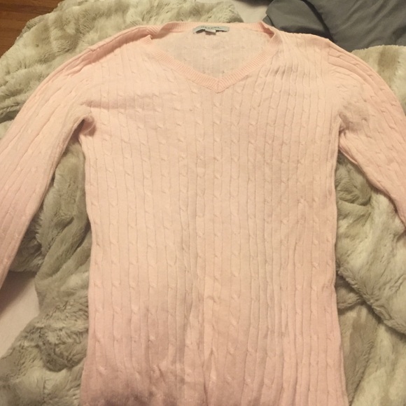 Pink Cable Knit Sweater