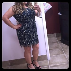 Dark blue formal dress