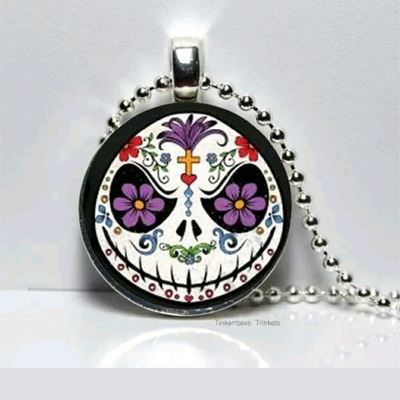 Jack Skellington Sugar Skull Necklace