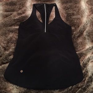 NWOT lululemon running singlet tank black sz 6