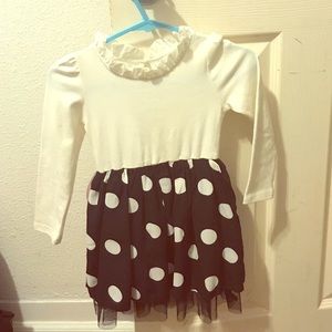 Black and white polka dot dress very beautiful