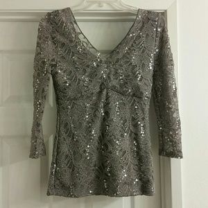 Boston Proper sequined top.