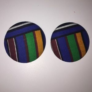 Handmade Button earrings
