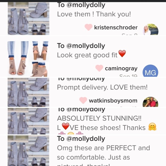 ❣️6, 8.5, 9❣️ Taupe Zip Fringe Bootie Block Heel - Picture 4 of 4