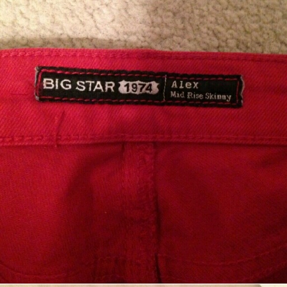 Big Star red  skinny jeans