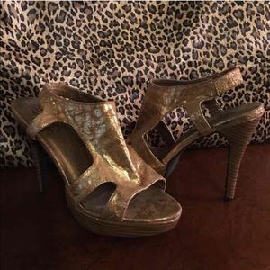 Gold heels