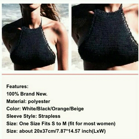 Knitted halter top +G-String Set