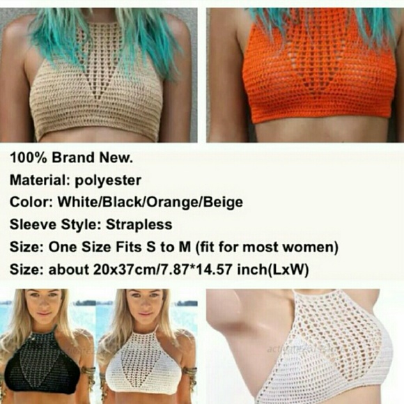 Knitted halter top + G-String Set