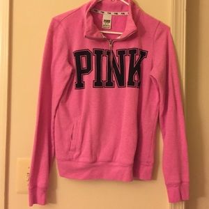 Victoria's Secret pink quarter zip