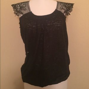 Black lace shirt