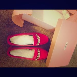 Miumiu jewelry loafer，new in box