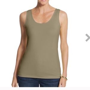 Chico's sage green microfiber contemporary tank