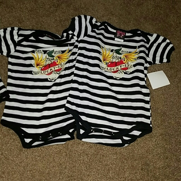 Lucky 13 Baby Onesie Rocker - Picture 2 of 3