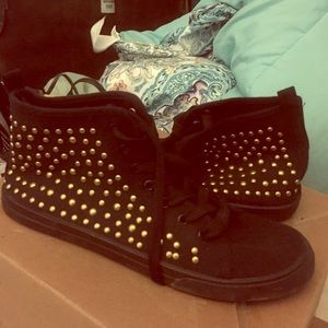 Converse Style Beaded Shoes