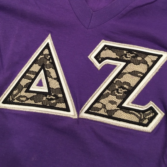 Authentic Stitched Delta Zeta Letters - Picture 3 of 4