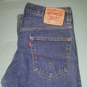 Mens Levis Dark Stone Wash 505 W33 L30