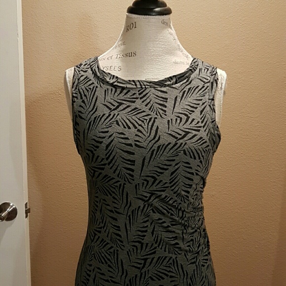Loft Palm Sleeveless Dress - NWT - Picture 2 of 8