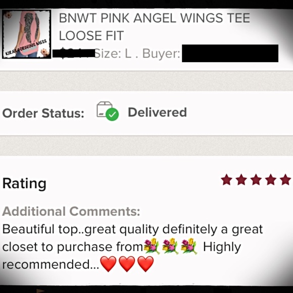 BNWT🌹HOST PICK🌹 PINK ANGEL WINGS TEE XXL✨💕✨ - Picture 3 of 4