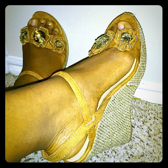 Reserved for Cscott223 Brown and Tan Wedges