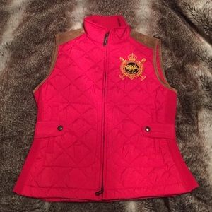 Ralph Lauren Quilted Red Vest Medium 🏇