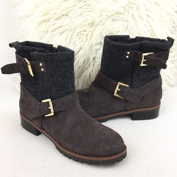 Tommy Hilfiger BRAND NEW brown/grey suede boots