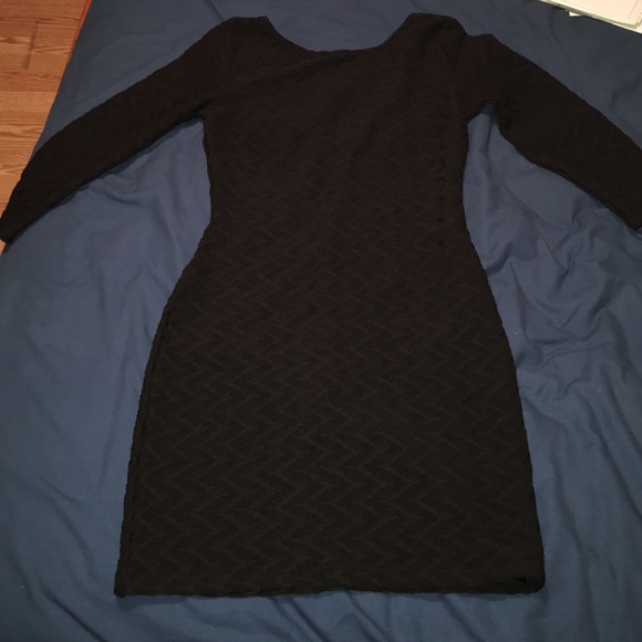 Black mini dress
