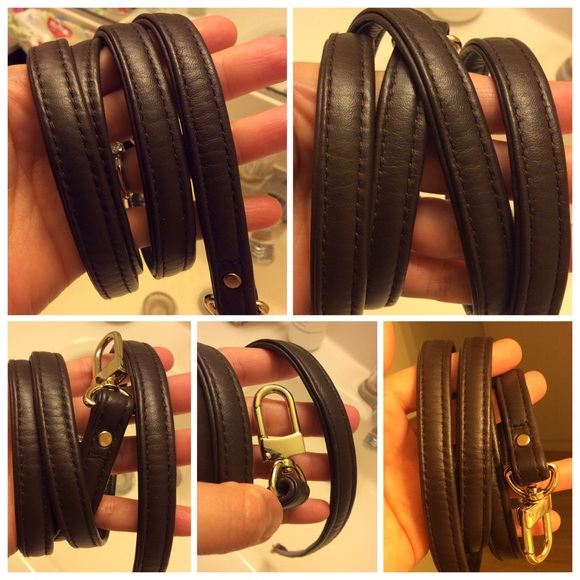 MAUTO GENUINE CROSS-BODY LEATHER STRAP (DAM EBENE)