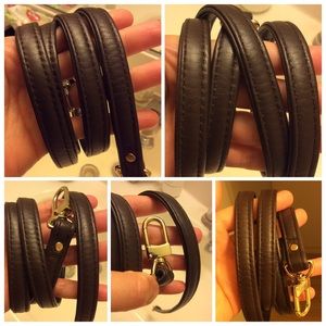 MAUTO GENUINE CROSS-BODY LEATHER STRAP (DAM EBENE)