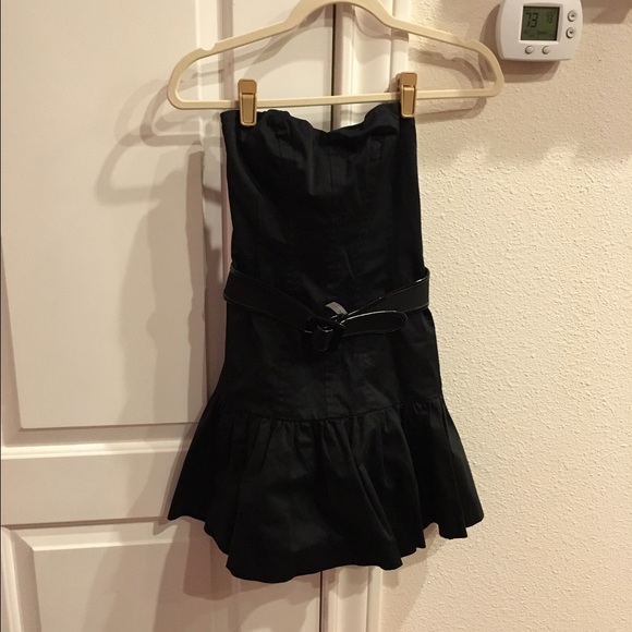NWT Express Strapless Drop Waist LBD with Belt